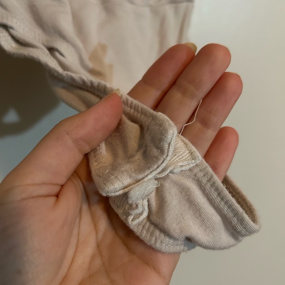 Saints small nude bodysuit layering stretchy tan beige - Picture 4 of 5